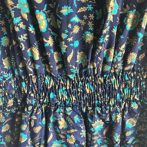 Evereve RAGA Floral Sapphire Blueprint Romper Size XS NWT - Picture 11 of 14